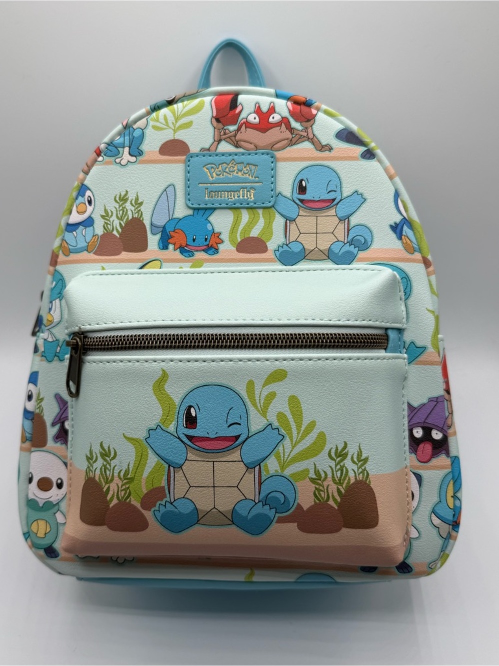 Pokémon Kids Mini Backpack with Squirtle Print - Light Blue Cream
